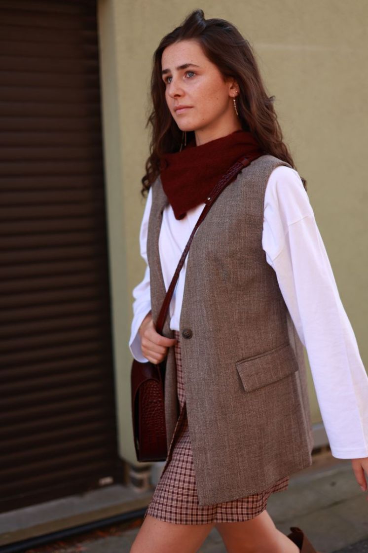Slwrelaxed ezma vest Chocolate chip 