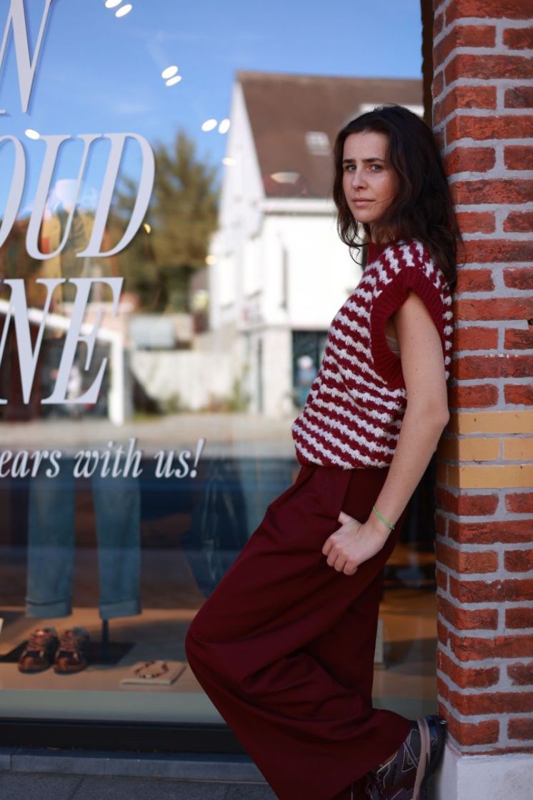Slwextra wide hw thilde pant Tawny port