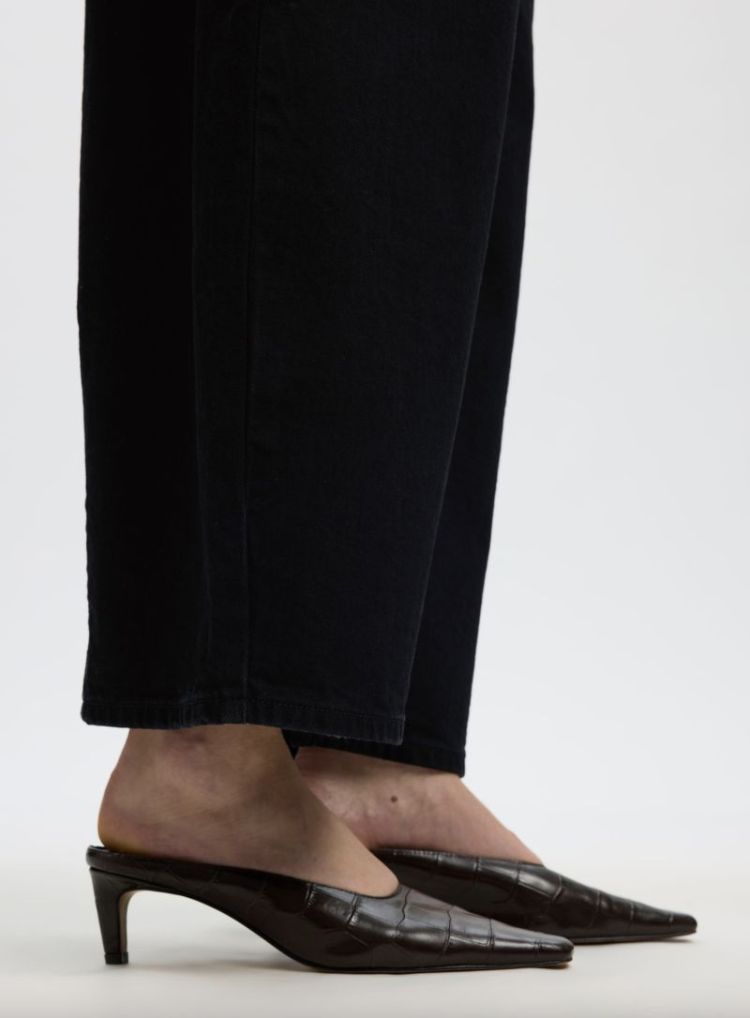 Slwbarrel loose nanet black hw Black denim