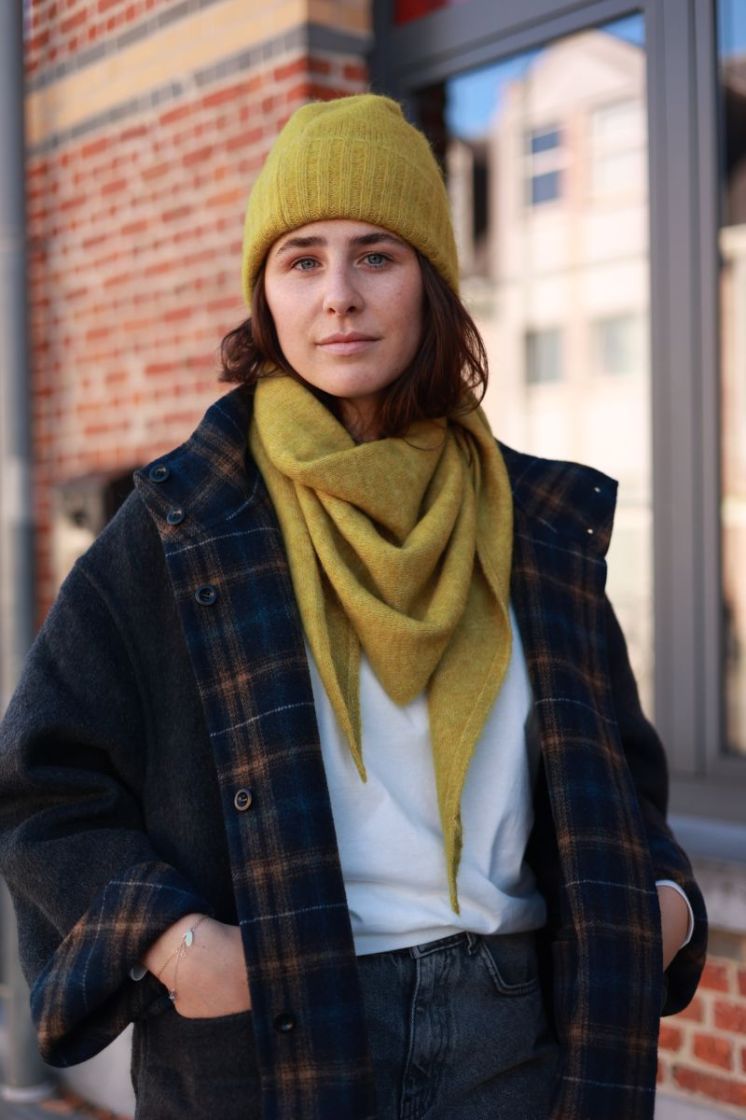 Slwlulu brushed wool blend  Avocado oil 