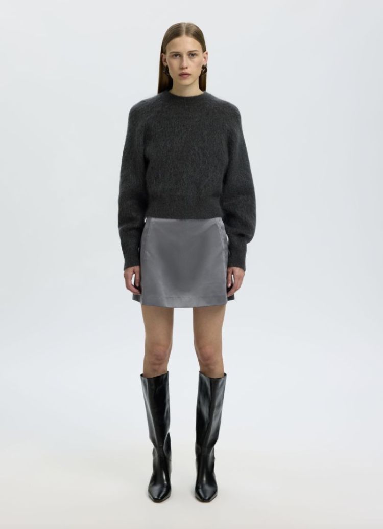 Slwathena mw short skirt  Asphalt 