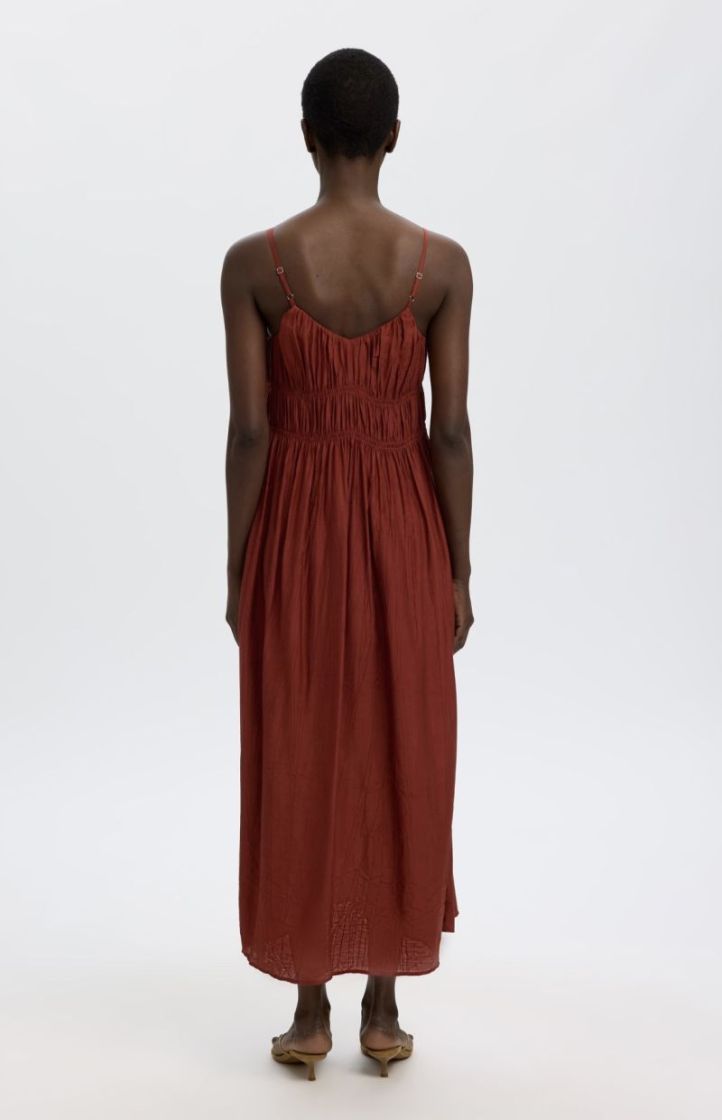 Slfjackie regular strap ankle  cherry Mahogany