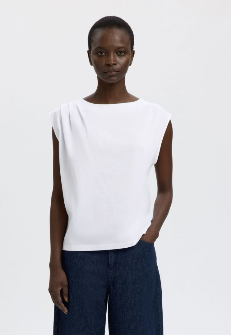 Slfcalli sl top Bright white