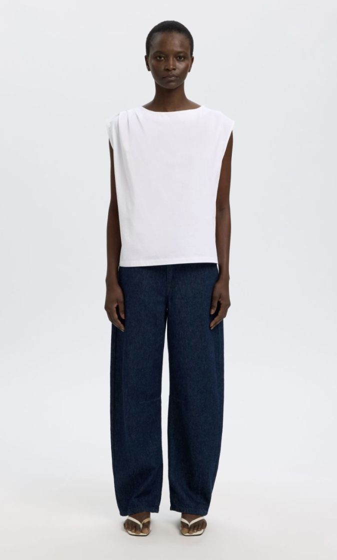 Slfcalli sl top Bright white