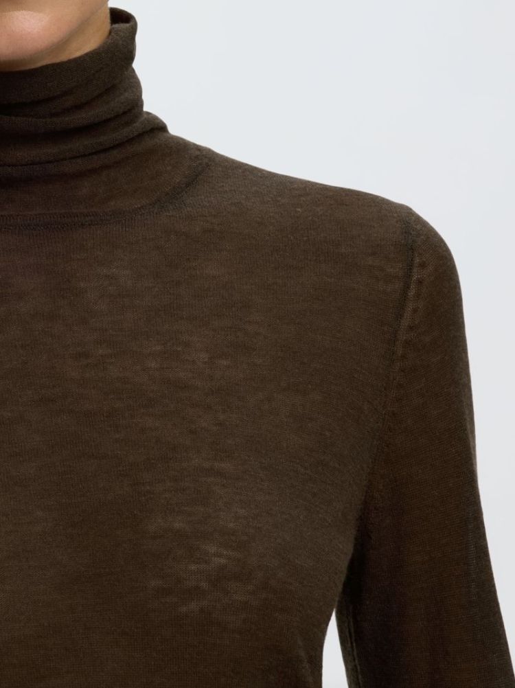 Slwvendy wool LS knit roll nek Delicioso