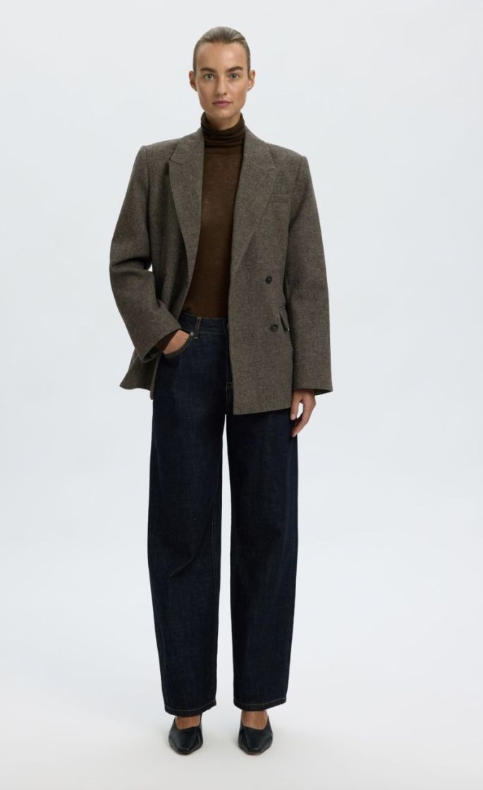 Slwvendy wool LS knit roll nek Delicioso