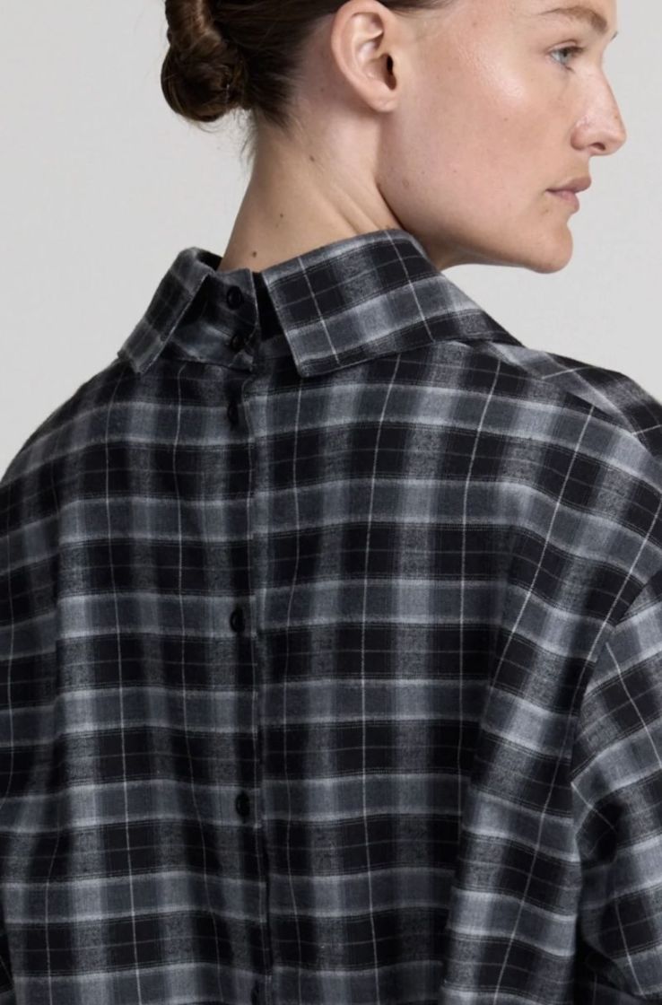 Babette dress Grey checked