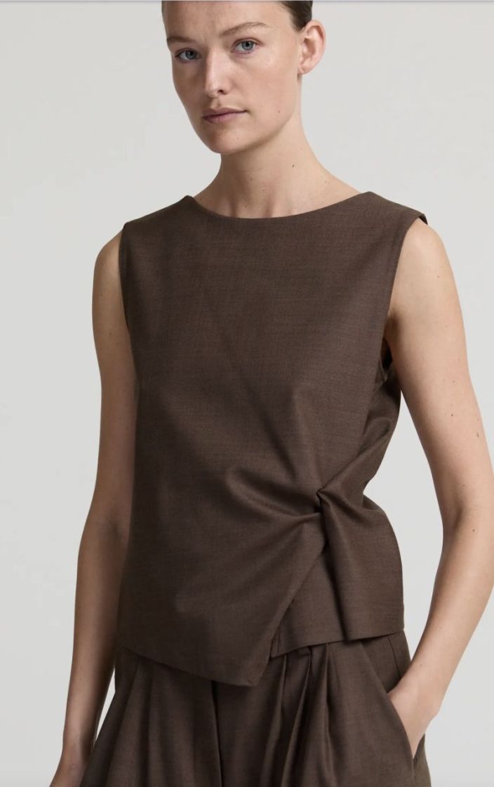 Camille pants Brown melange