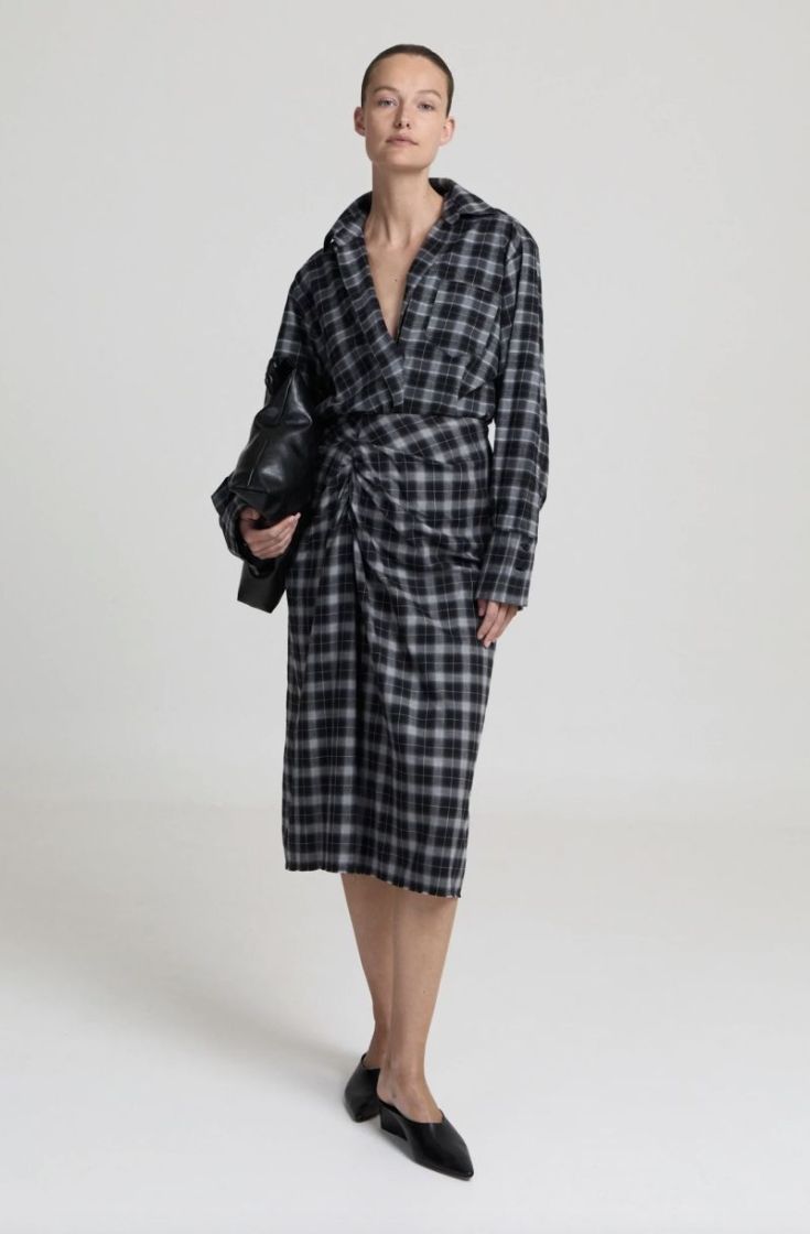 Alanis skirt Grey checked