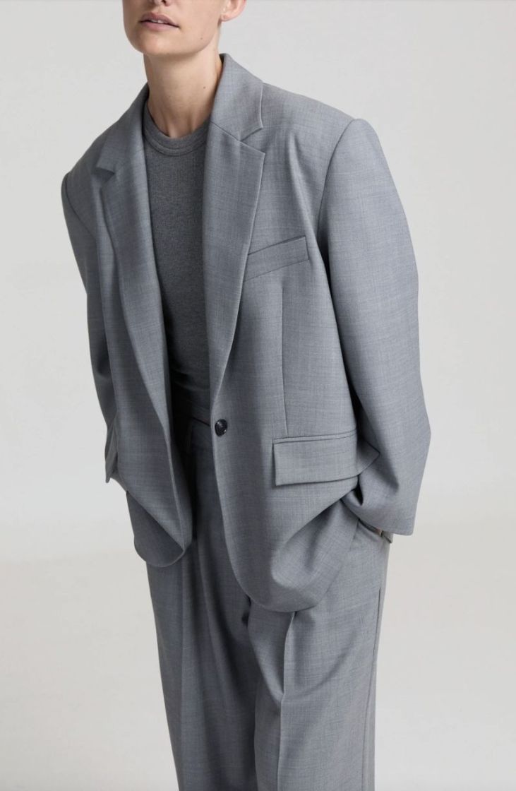 Judy oversized blazer Grey melange