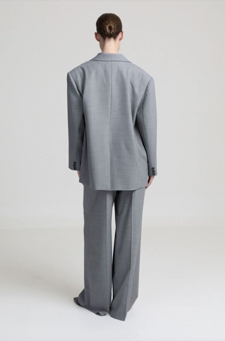 Judy oversized blazer Grey melange