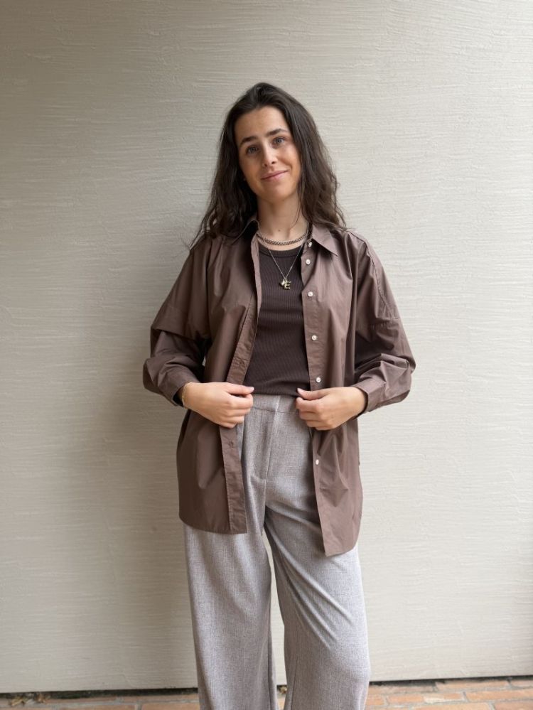 Hazeiw shirt coffee quartz