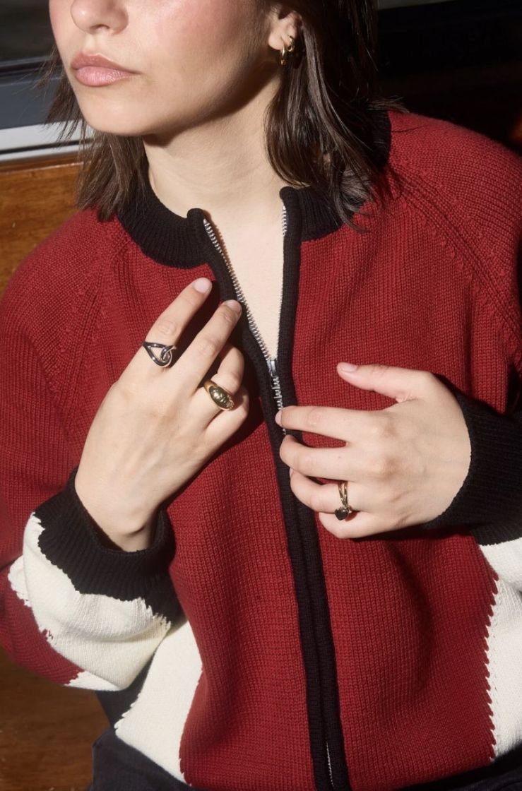 Lana bomber cardigan Multicolor