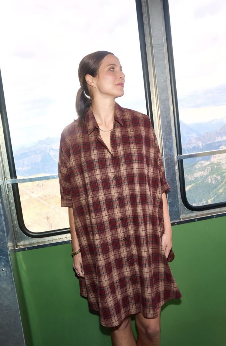 Rogers check dres Bordeaux