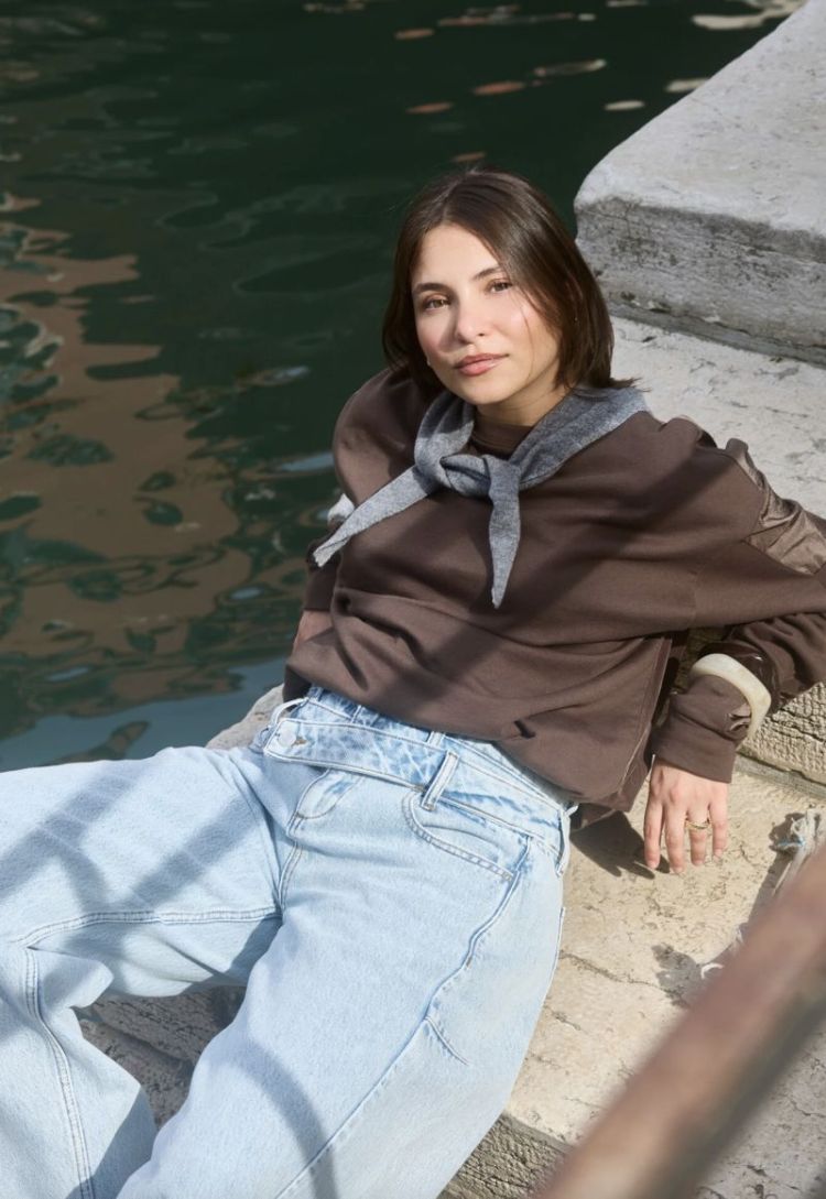 Carole sweater mesh Espresso