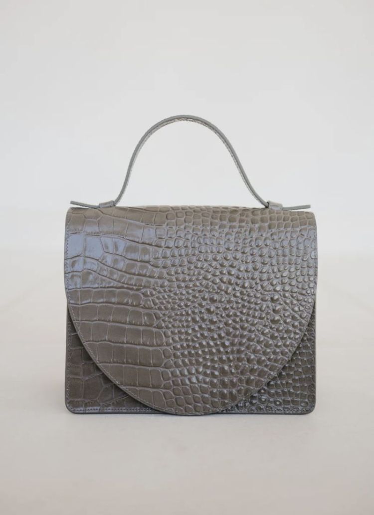 Mini briefcase New taupe croco