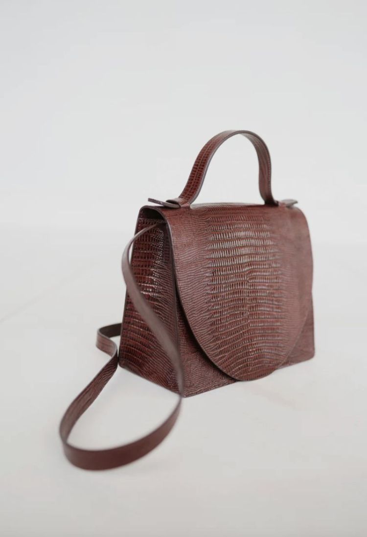 Mini briefcase Amarone lizard