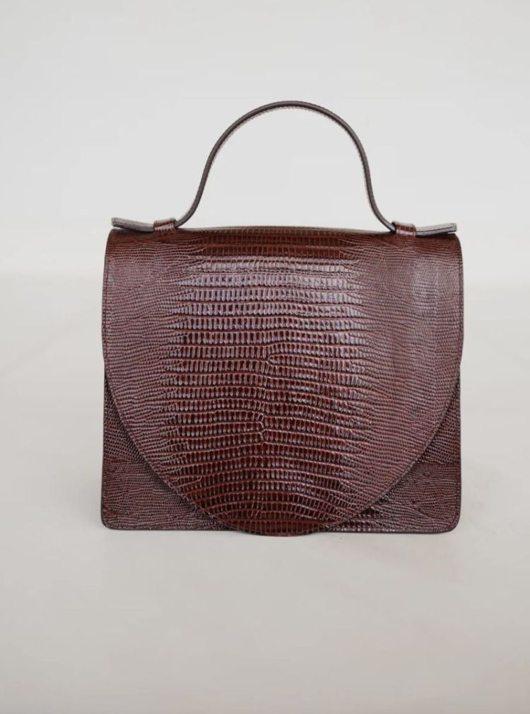 Mini briefcase Amarone lizard