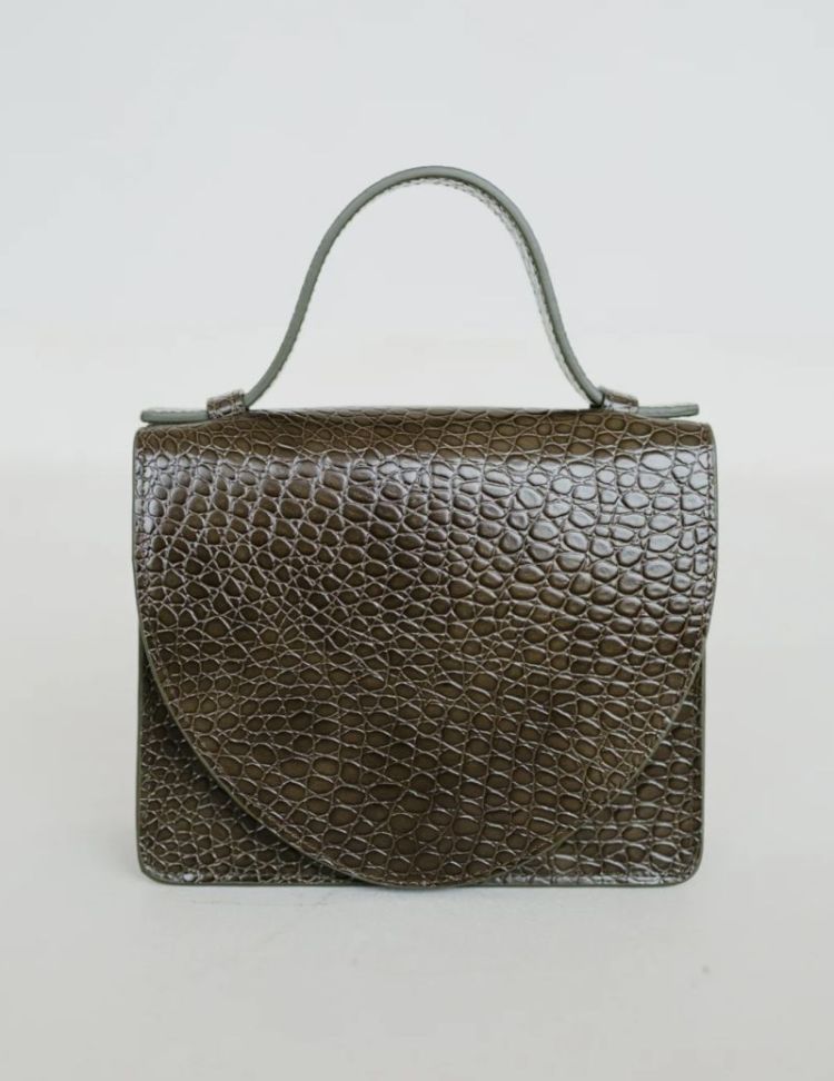 Micro briefcase Khaki little cr