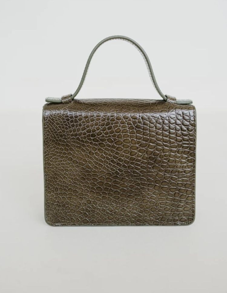 Micro briefcase Khaki little cr