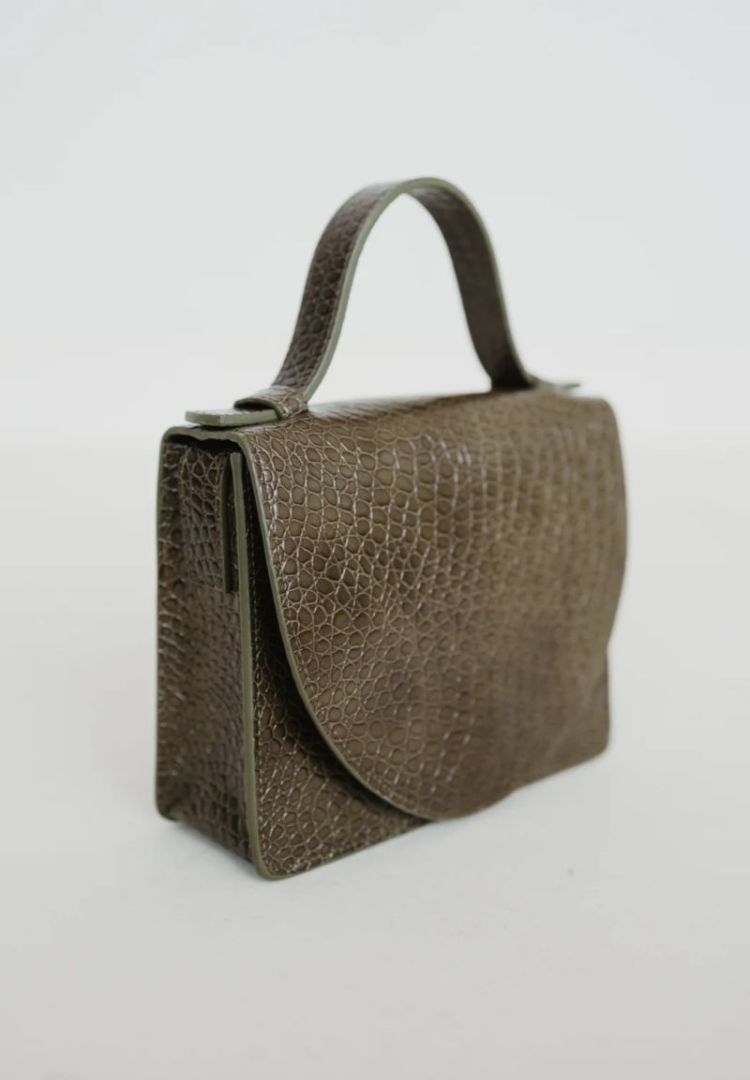 Micro briefcase Khaki little cr