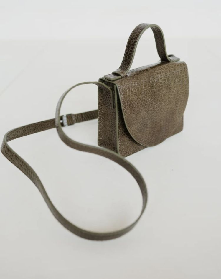 Micro briefcase Khaki little cr
